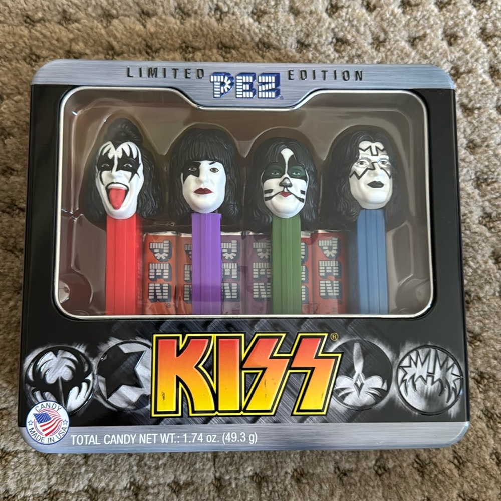 Limited Edition KISS Pez Sealed Tin